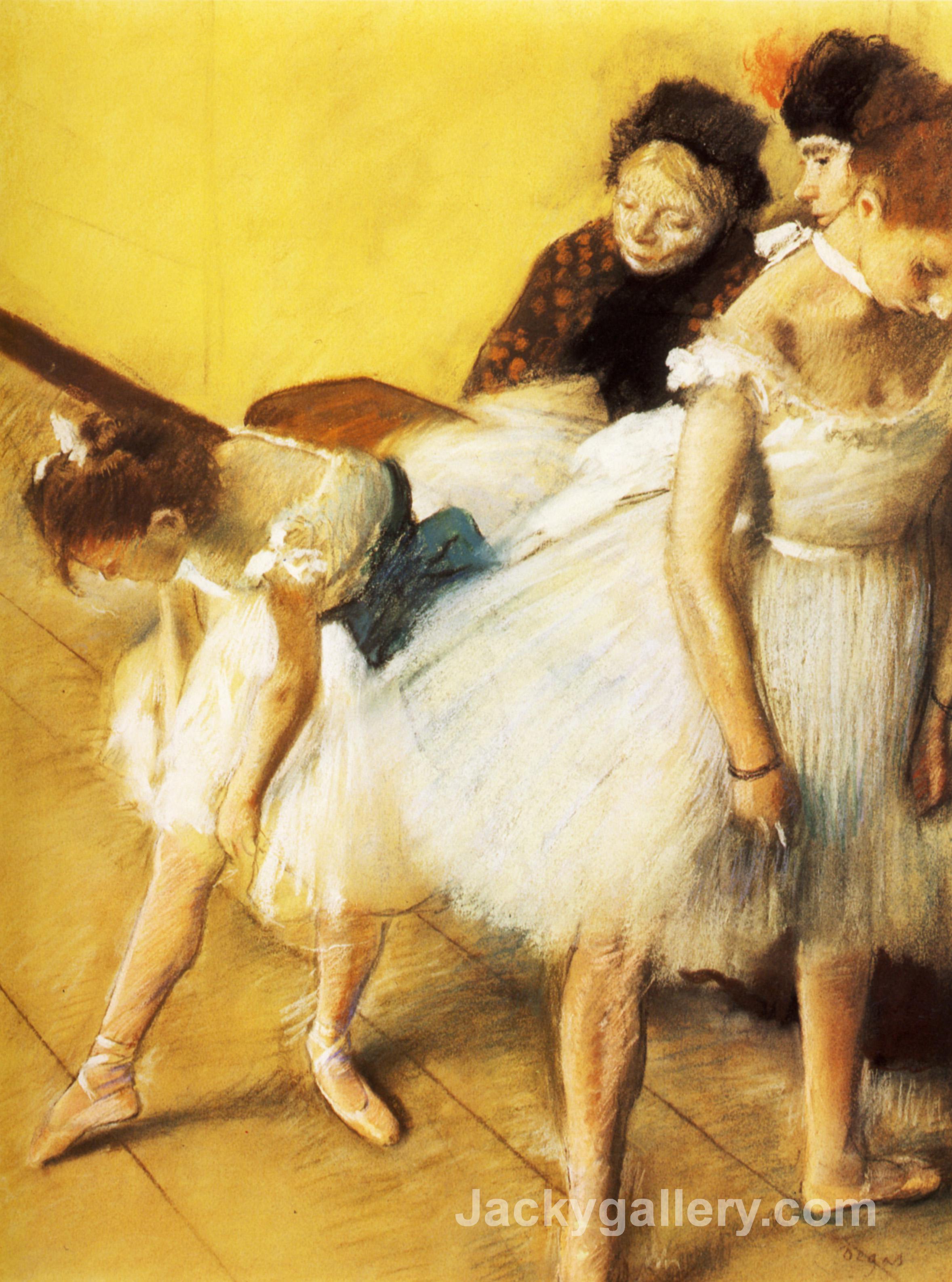 The Dancing Examination by Edgar Degas paintings reproduction